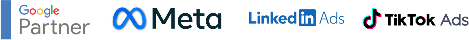 Plataformas: Meta, Google Partner, LinkedIn Ads, TikTok Ads